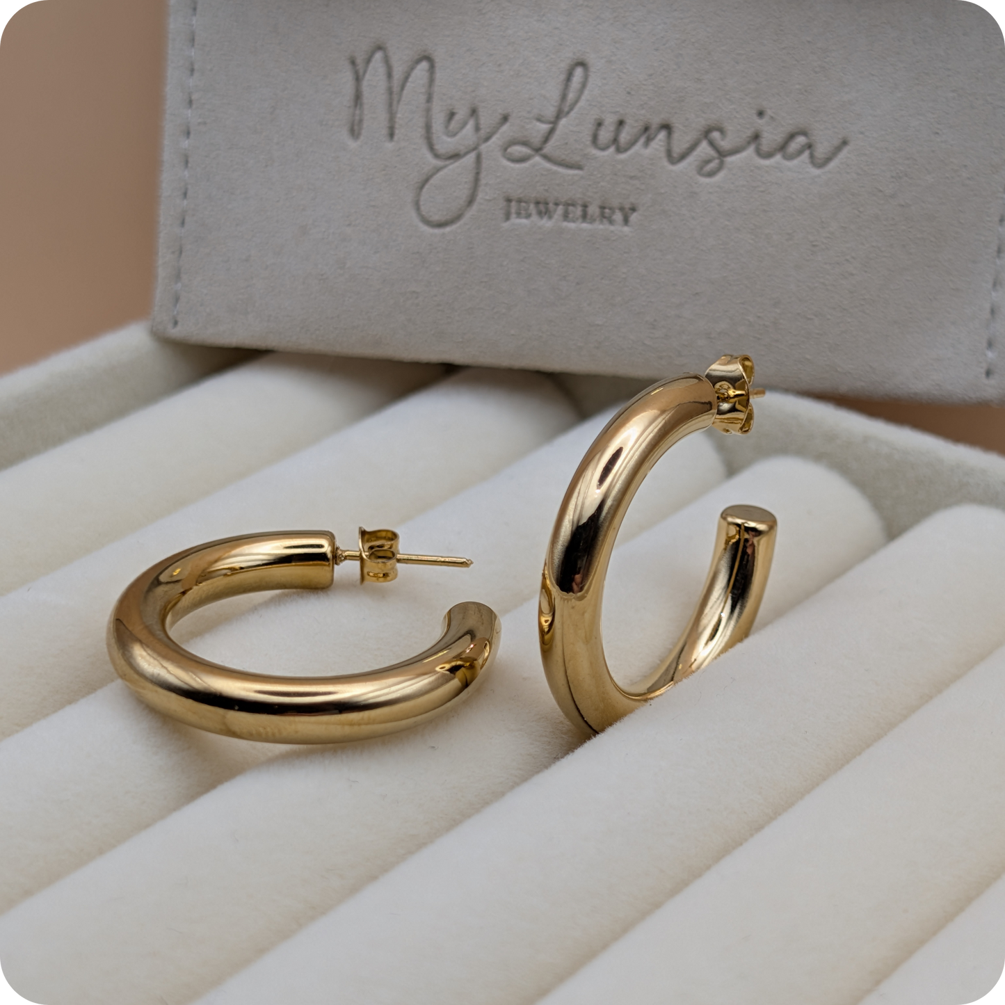 14k Gold plated big rings