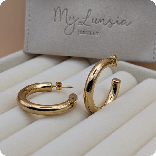 14k Gold plated big rings