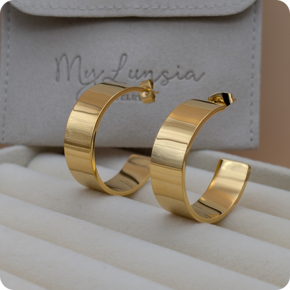 14k Gold plated chunky earrings