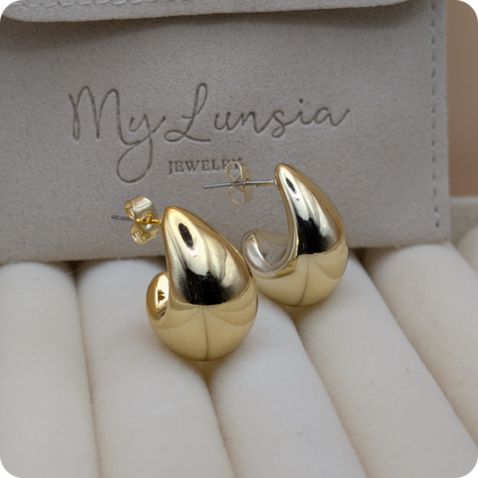 14k Gold plated little drop earrings