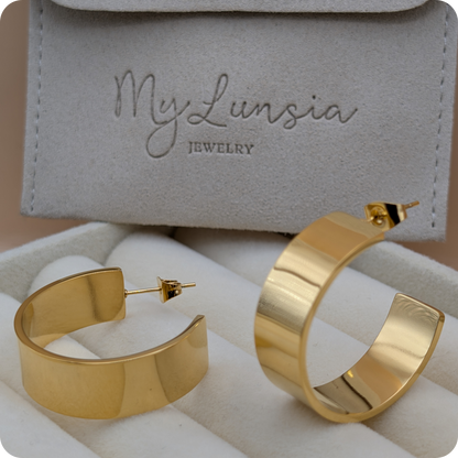 14k Gold plated chunky earrings