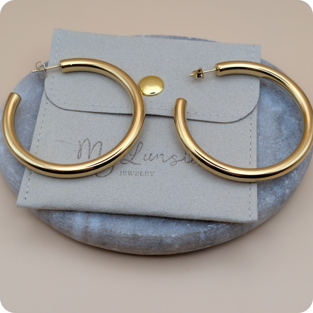 14K Gold plated huge rings