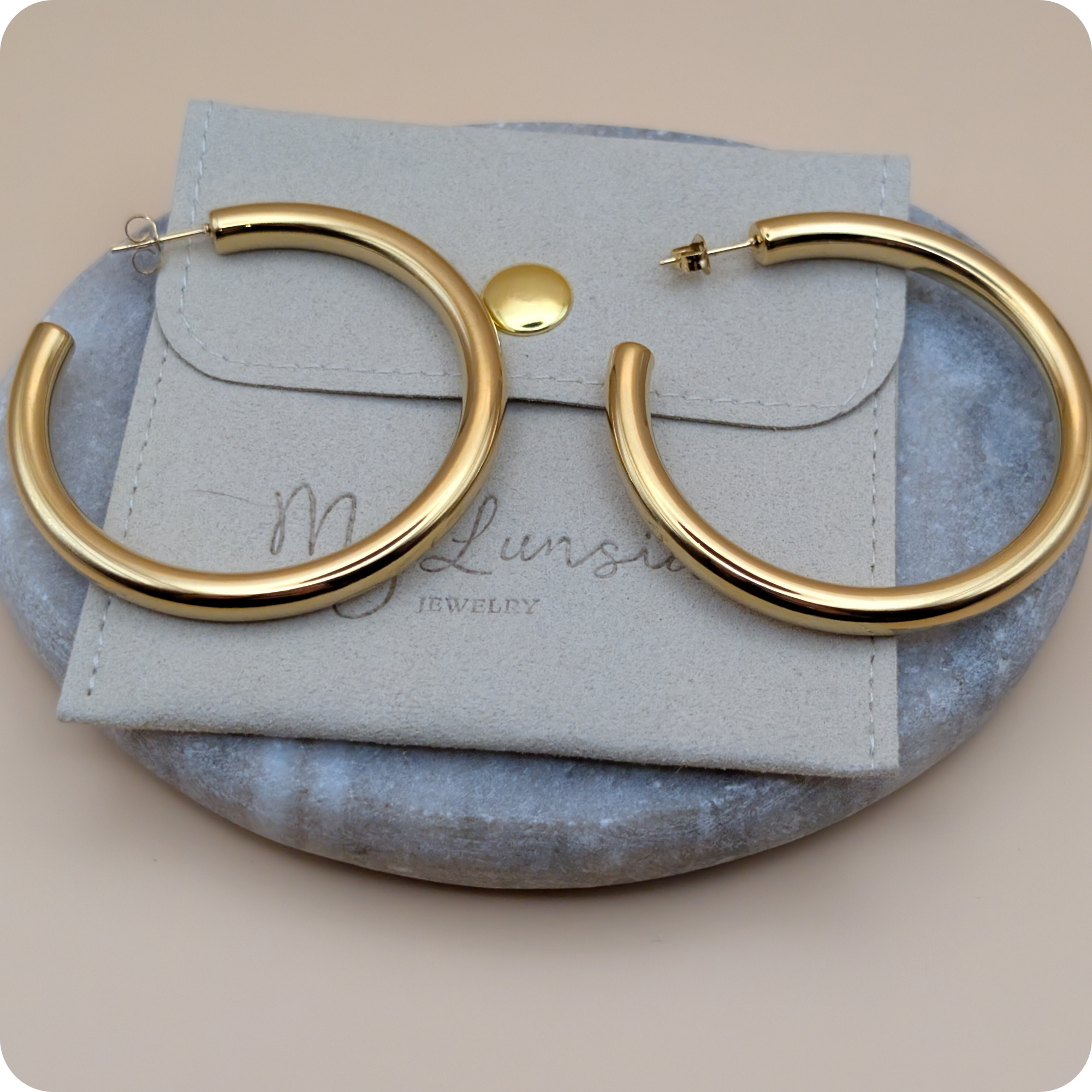 14K Gold plated huge rings