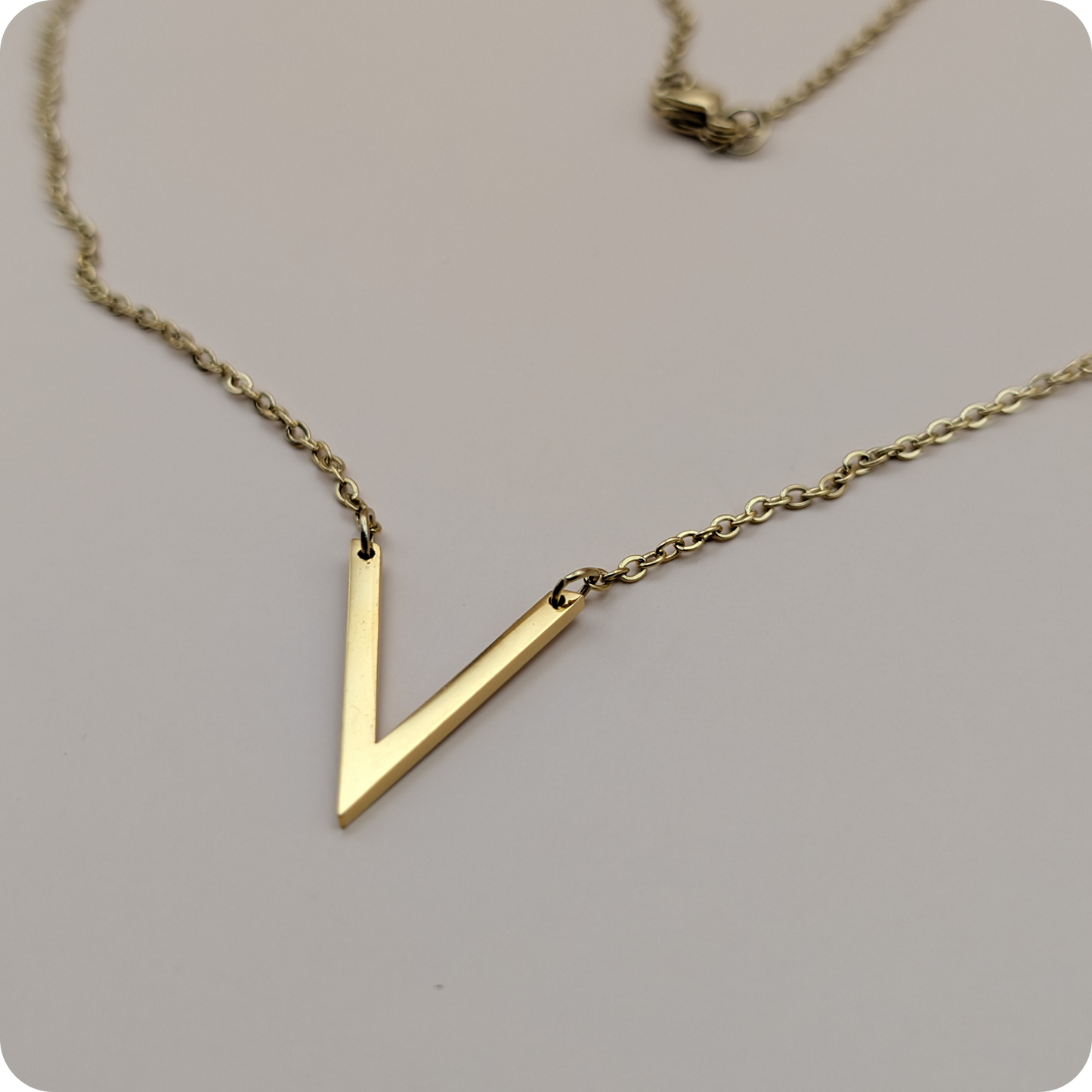 14k Gold plated V-chain