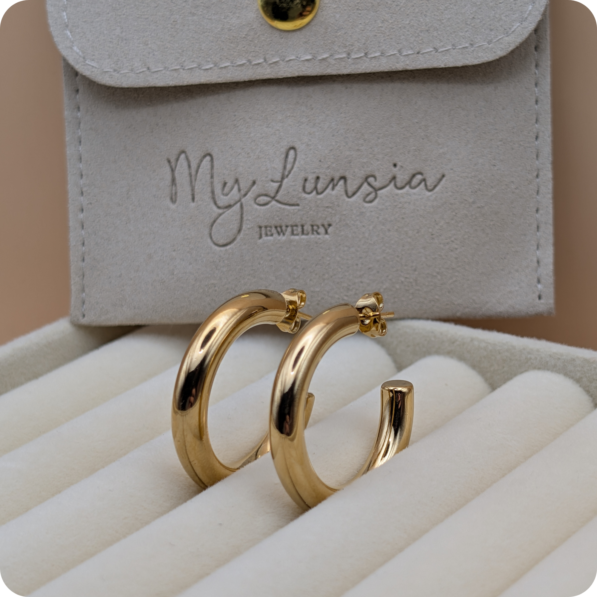 14k Gold plated big rings
