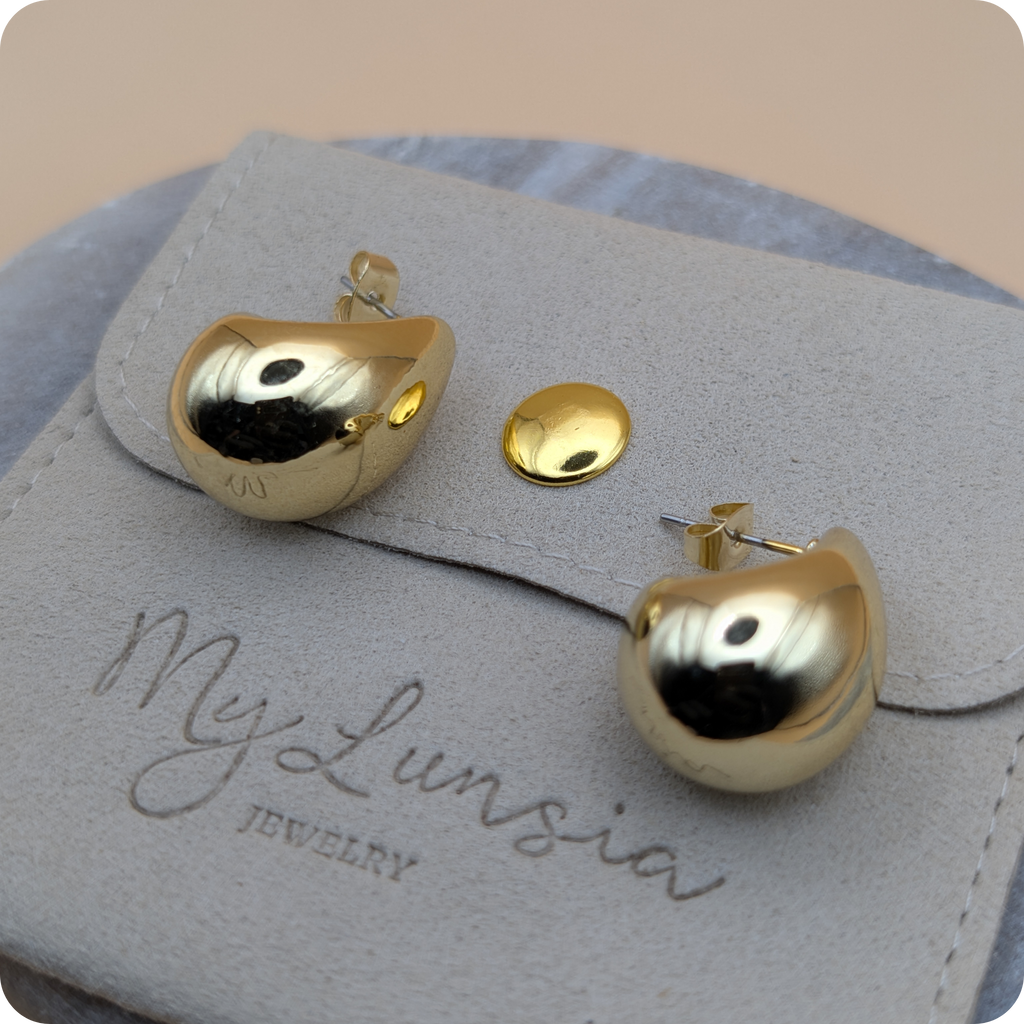 14k Gold plated little druppel oorbellen