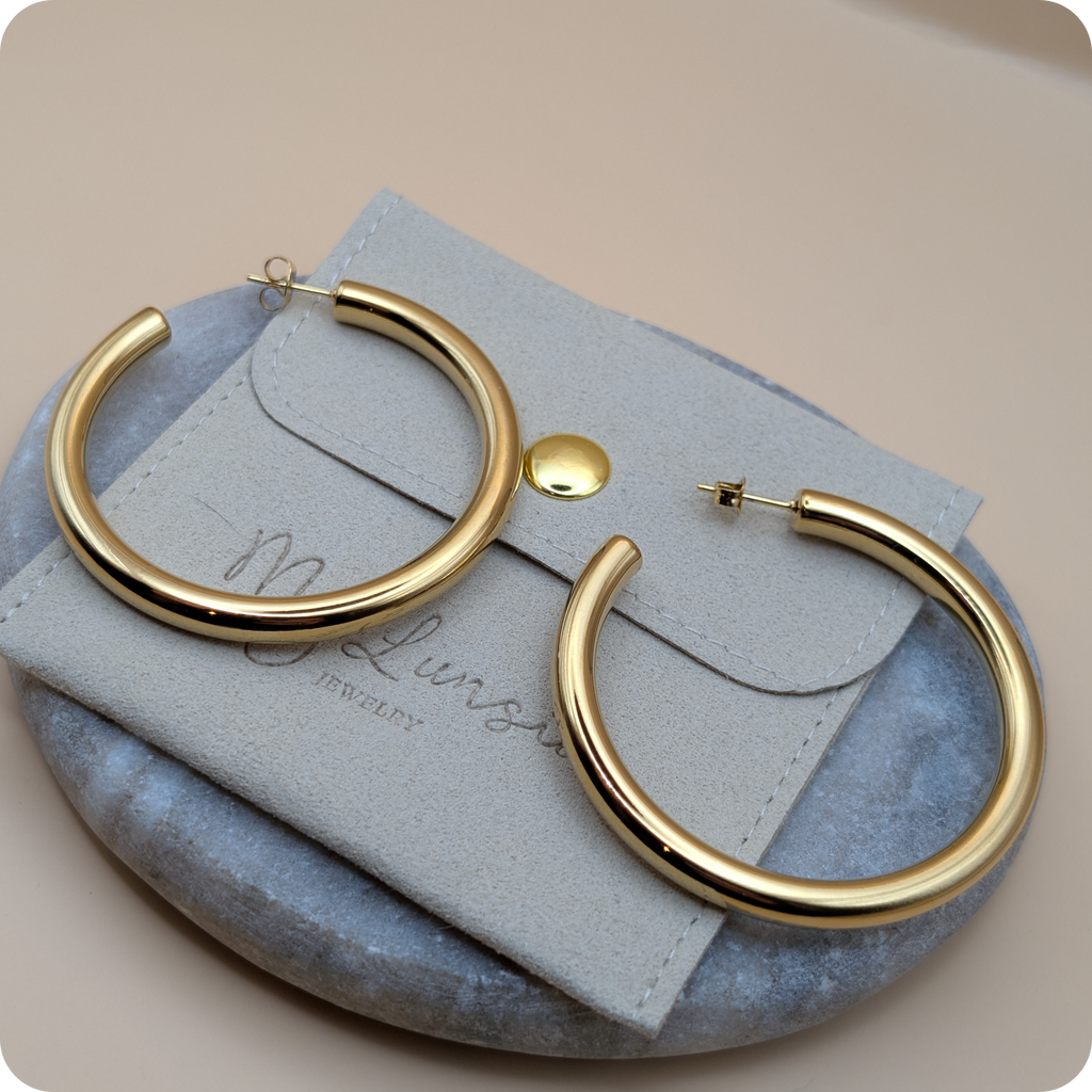 14K Gold plated huge rings