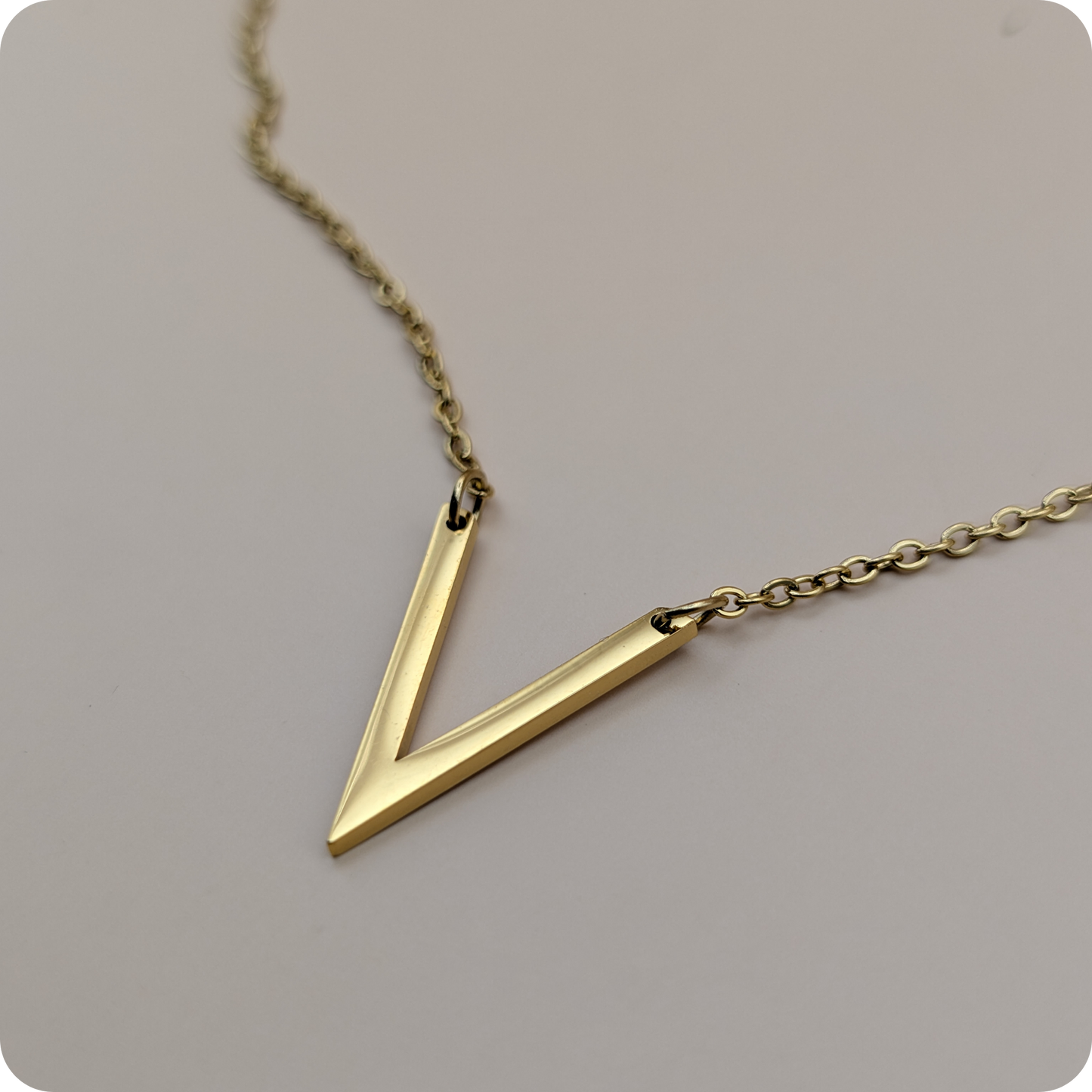 14k Gold plated V-chain