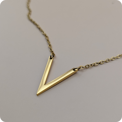 14k Gold plated V-chain