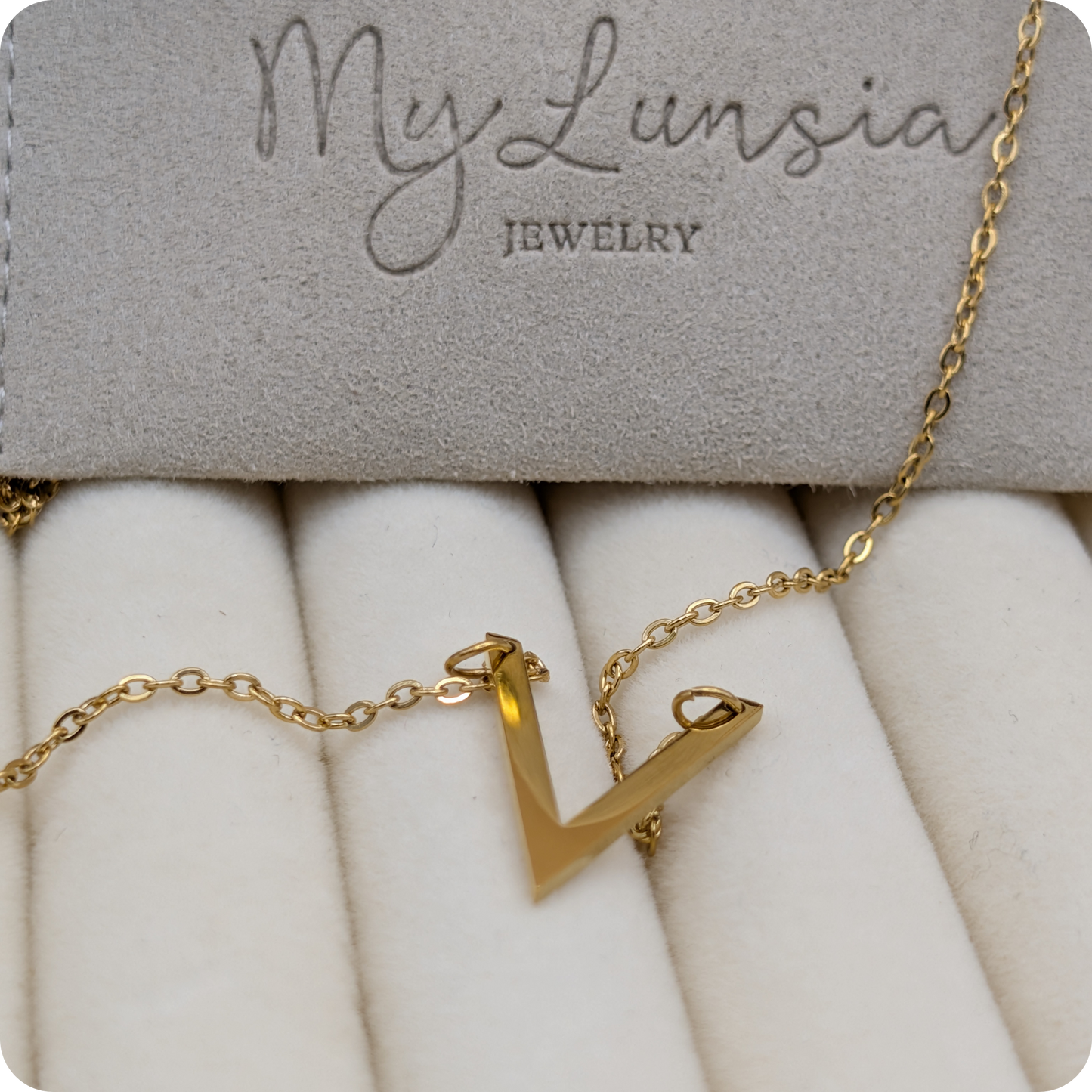 14k Gold plated V-chain