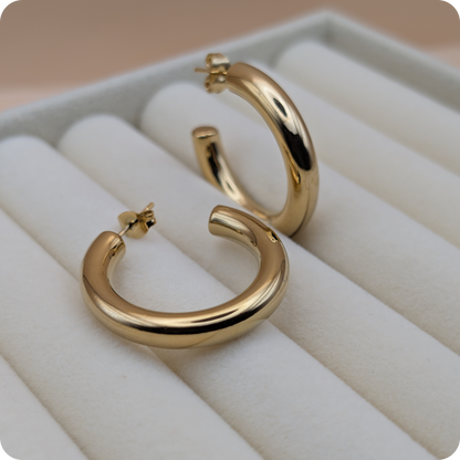 14k Gold plated big rings