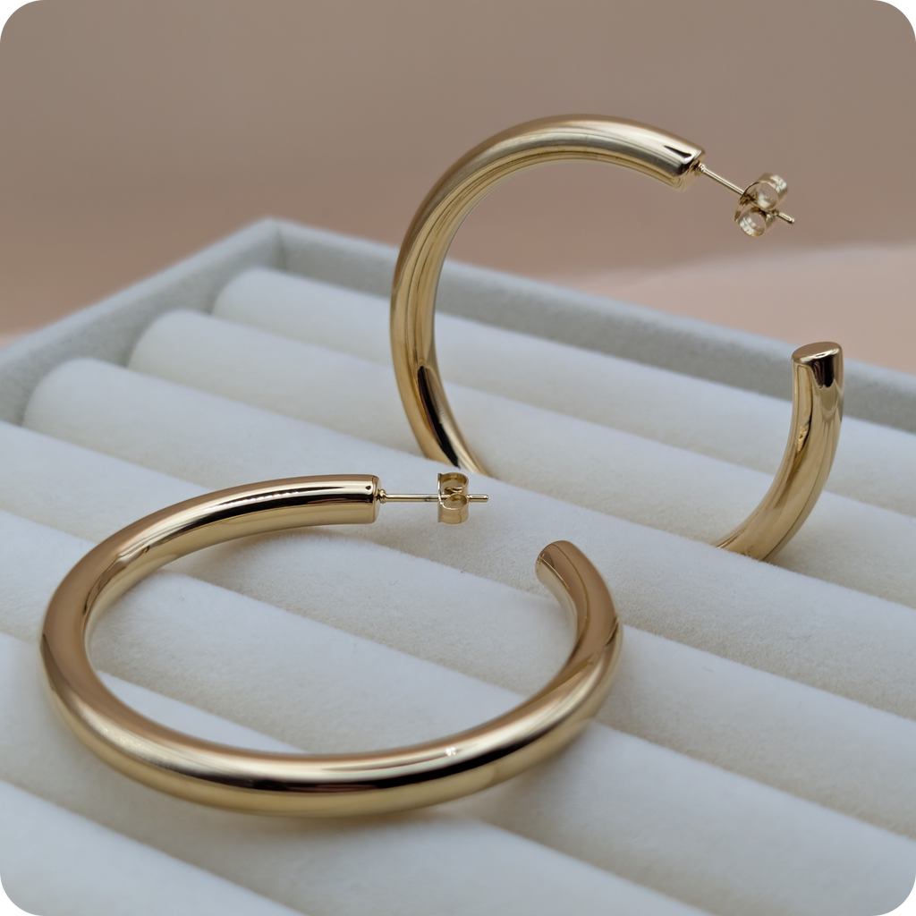 14K Gold plated huge rings