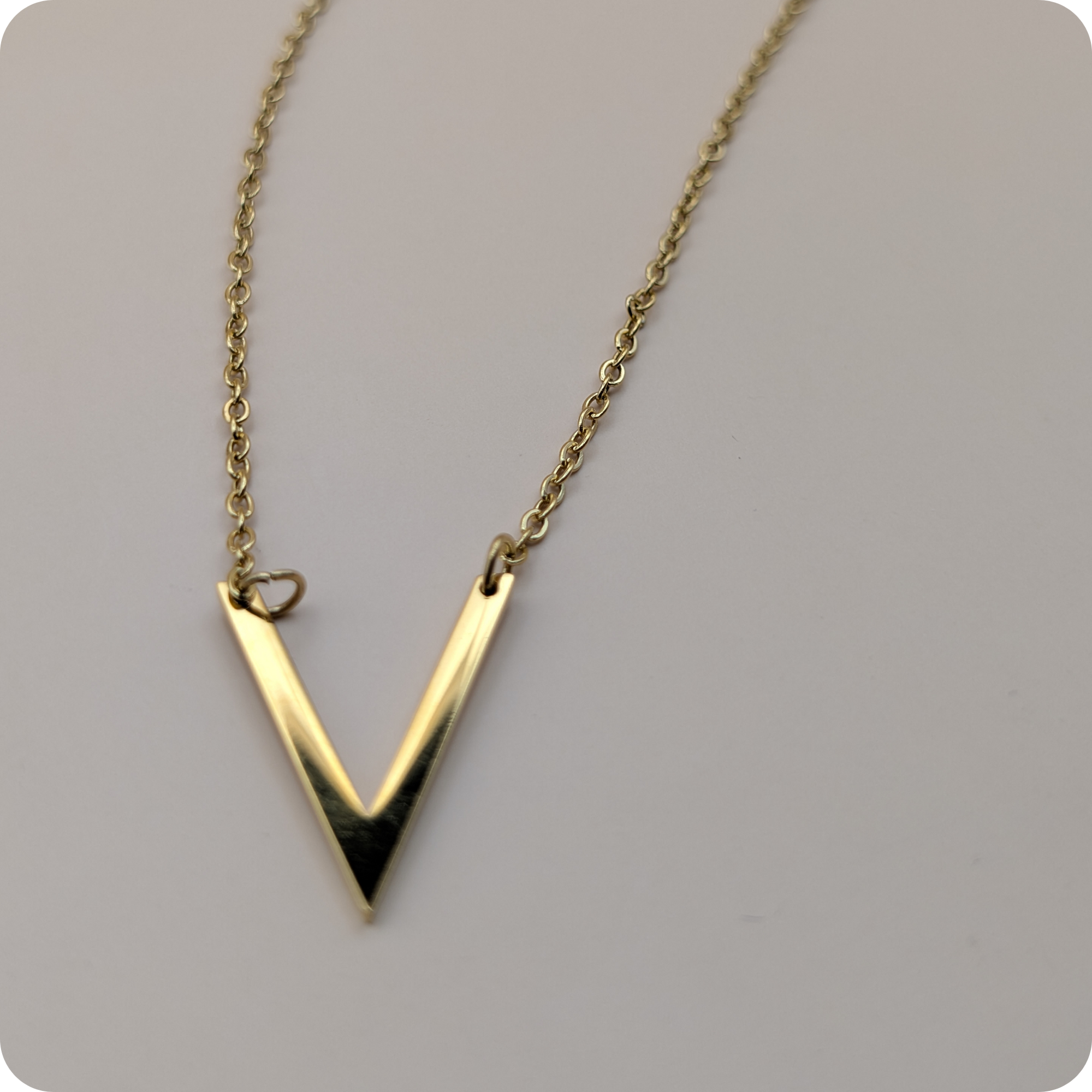 14k Gold plated V-chain