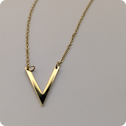 14k Gold plated V-chain