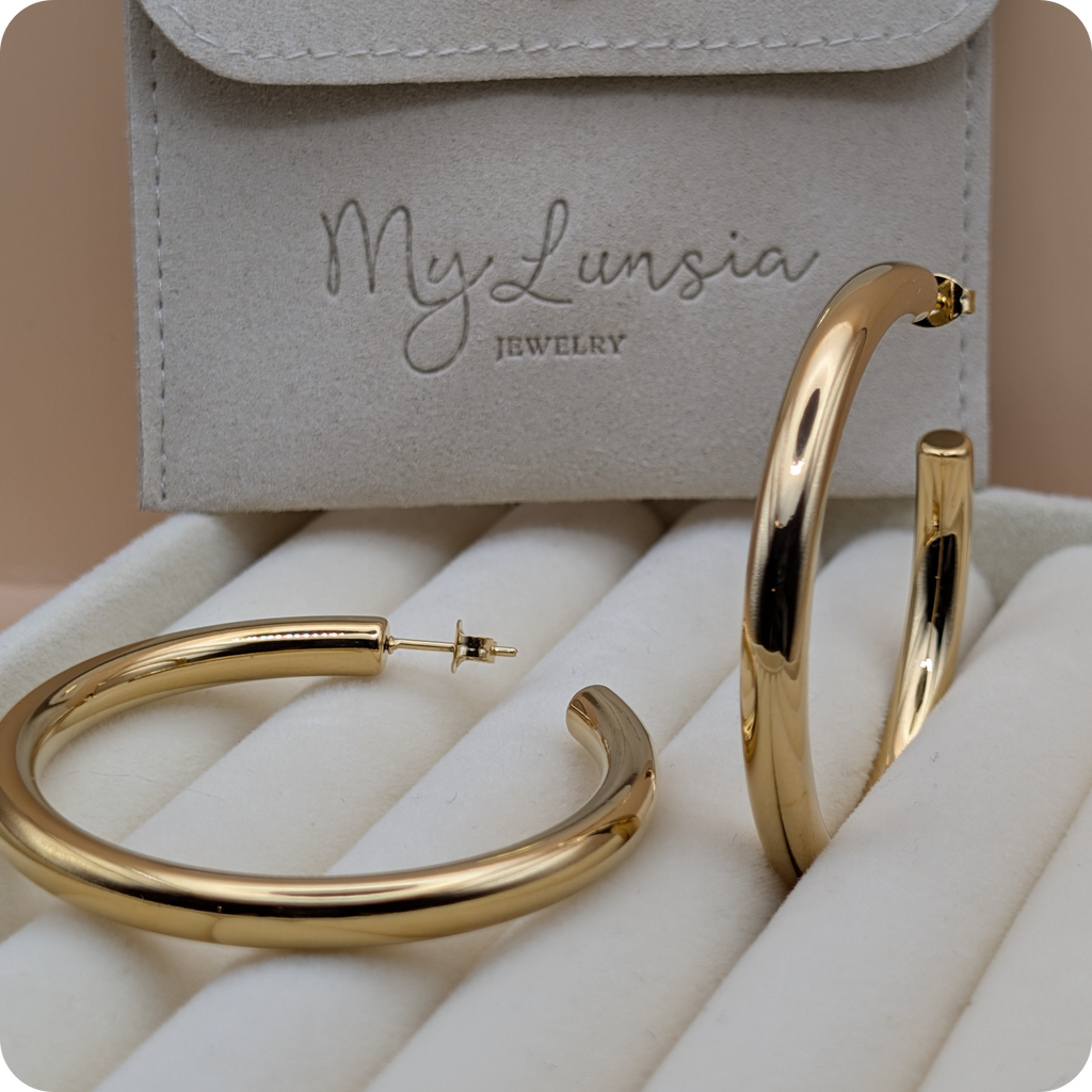 14K Gold plated huge rings