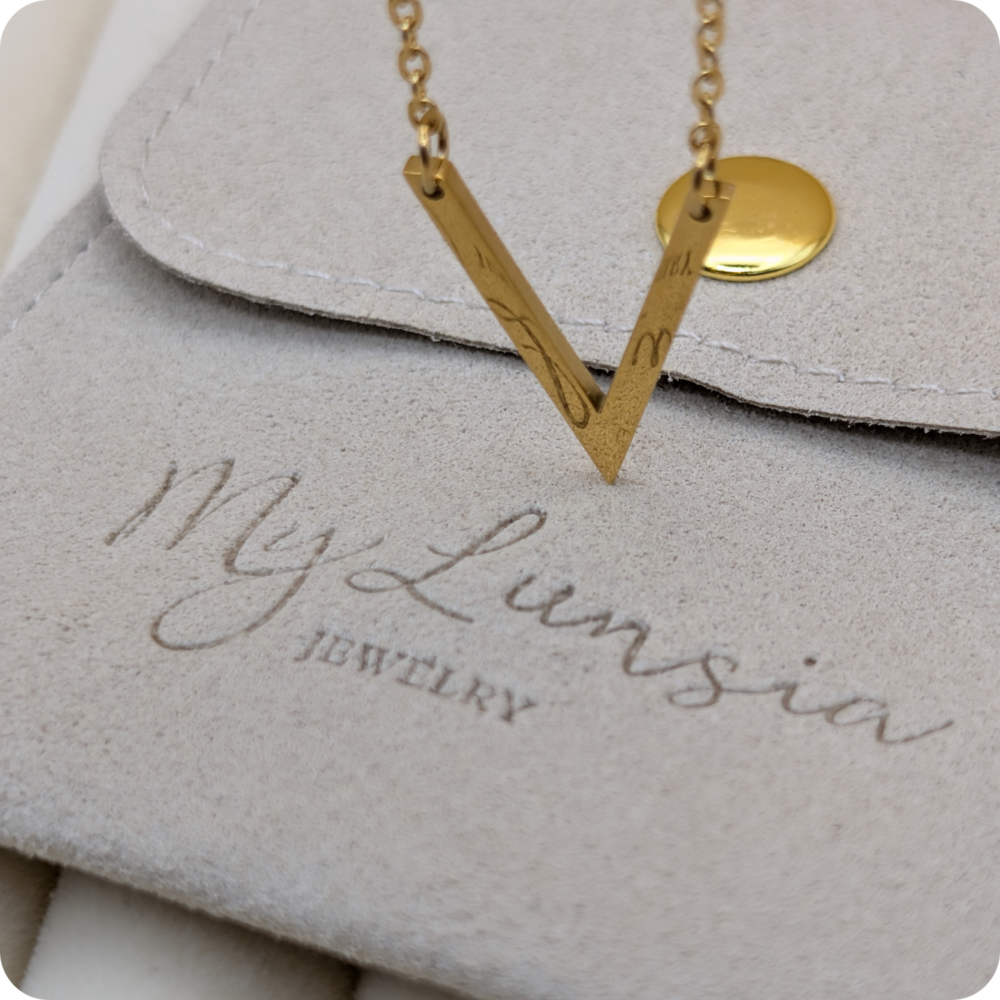 14k Gold plated V-chain