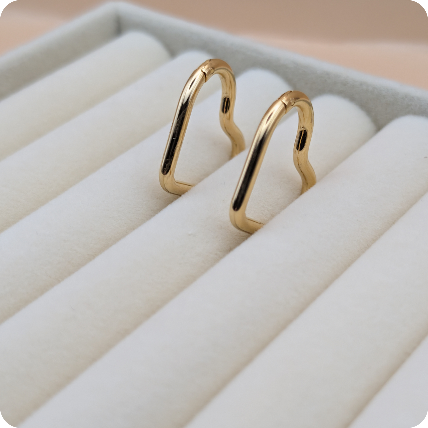14k Gold plated big heart oorbellen