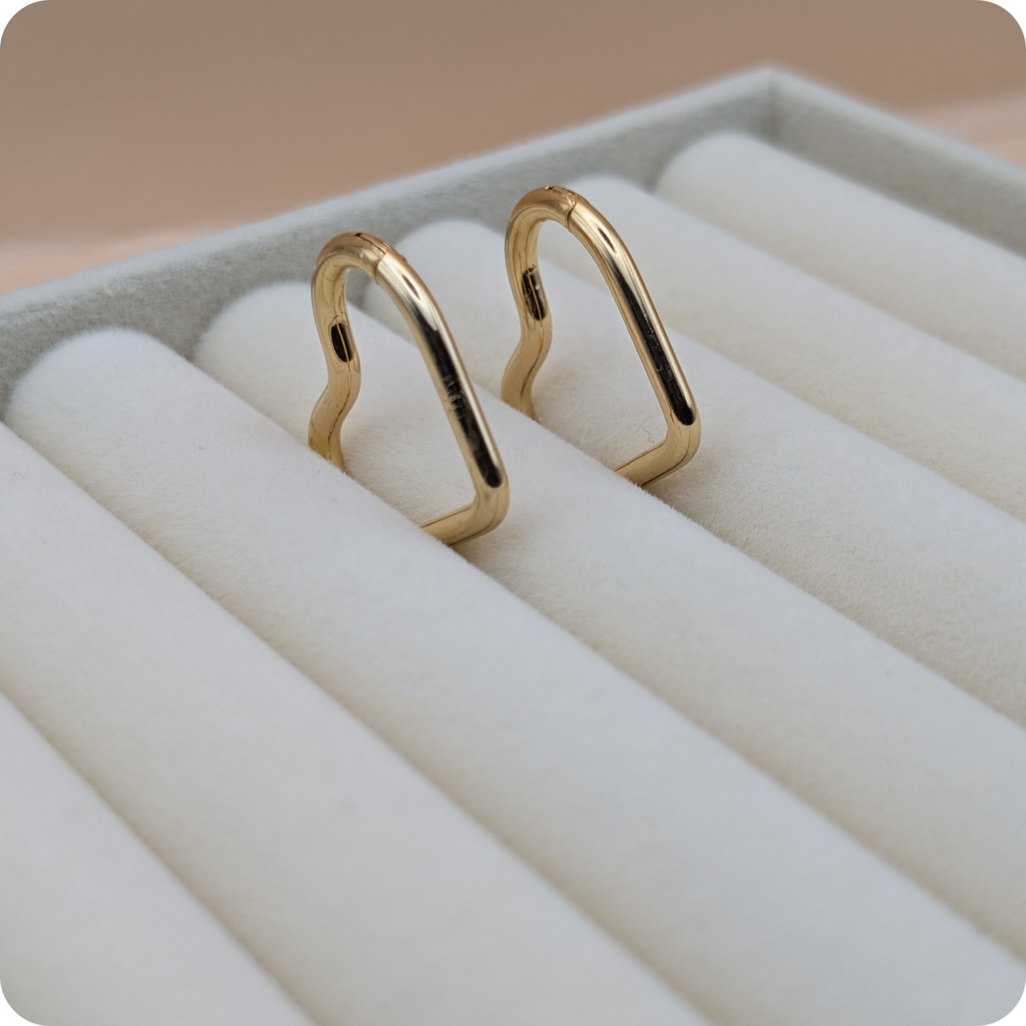 14k Gold plated big heart oorbellen